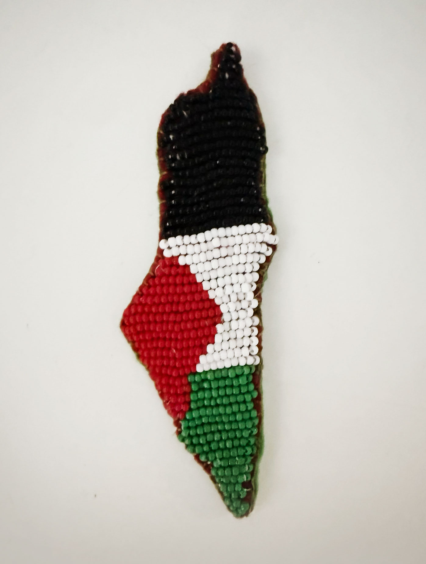 Beaded Palestine Pin